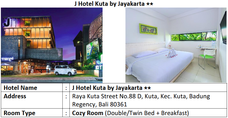 J Hotel Kuta